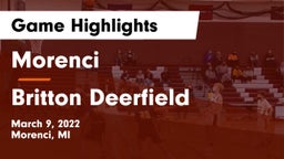 Morenci  vs Britton Deerfield Game Highlights - March 9, 2022