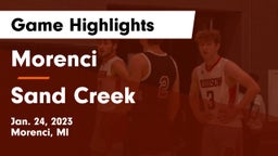 Morenci  vs Sand Creek  Game Highlights - Jan. 24, 2023