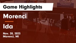 Morenci  vs Ida  Game Highlights - Nov. 28, 2023