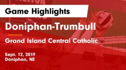 Doniphan-Trumbull  vs Grand Island Central Catholic Game Highlights - Sept. 12, 2019