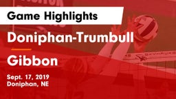 Doniphan-Trumbull  vs Gibbon  Game Highlights - Sept. 17, 2019