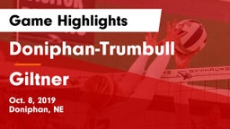 Doniphan-Trumbull  vs Giltner  Game Highlights - Oct. 8, 2019
