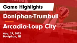 Doniphan-Trumbull  vs Arcadia-Loup City  Game Highlights - Aug. 29, 2023