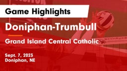 Doniphan-Trumbull  vs Grand Island Central Catholic Game Highlights - Sept. 7, 2023
