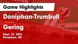 Doniphan-Trumbull  vs Gering  Game Highlights - Sept. 23, 2023