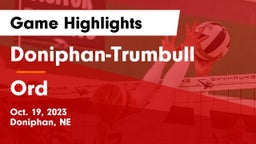 Doniphan-Trumbull  vs Ord  Game Highlights - Oct. 19, 2023