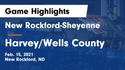 New Rockford-Sheyenne  vs Harvey/Wells County Game Highlights - Feb. 15, 2021