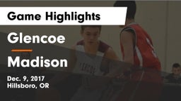 Glencoe  vs Madison  Game Highlights - Dec. 9, 2017