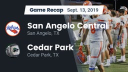 Recap: San Angelo Central  vs. Cedar Park  2019