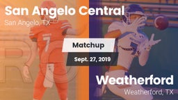 Matchup: San Angelo Central vs. Weatherford  2019