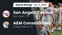 Recap: San Angelo Central  vs. A&M Consolidated  2020