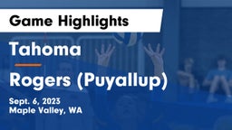 Tahoma  vs Rogers  (Puyallup) Game Highlights - Sept. 6, 2023
