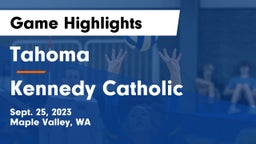 Tahoma  vs Kennedy Catholic  Game Highlights - Sept. 25, 2023