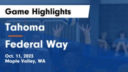 Tahoma  vs Federal Way  Game Highlights - Oct. 11, 2023