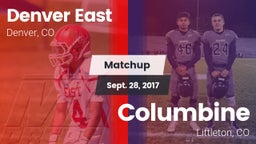 Matchup: Denver East High vs. Columbine  2017