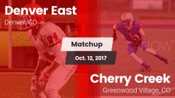 Matchup: Denver East High vs. Cherry Creek  2017