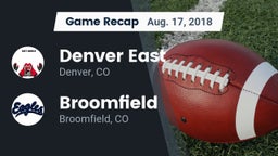 Recap: Denver East  vs. Broomfield  2018