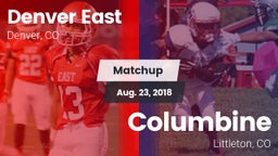 Matchup: Denver East High vs. Columbine  2018
