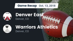 Recap: Denver East  vs. Warriors Athletics 2018