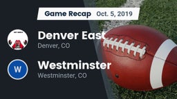 Recap: Denver East  vs. Westminster  2019