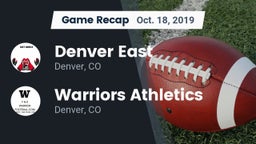 Recap: Denver East  vs. Warriors Athletics 2019