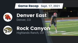 Recap: Denver East  vs. Rock Canyon  2021