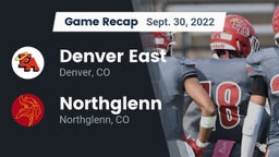 Recap: Denver East  vs. Northglenn  2022