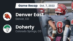 Recap: Denver East  vs. Doherty  2022