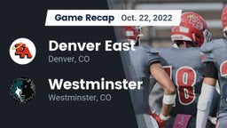 Recap: Denver East  vs. Westminster  2022