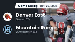 Recap: Denver East  vs. Mountain Range  2022