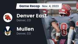 Recap: Denver East  vs. Mullen  2023