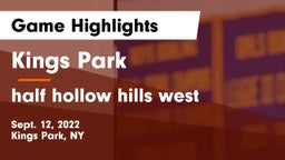 Kings Park   vs half hollow hills west Game Highlights - Sept. 12, 2022