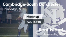 Matchup: Cambridge-South vs. Kent Island  2016