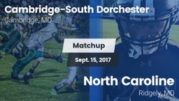 Matchup: Cambridge-South vs. North Caroline  2017