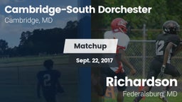 Matchup: Cambridge-South vs. Richardson  2017