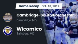 Recap: Cambridge-South Dorchester  vs. Wicomico  2017