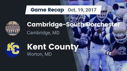 Recap: Cambridge-South Dorchester  vs. Kent County  2017