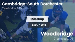 Matchup: Cambridge-South vs. Woodbridge  2018