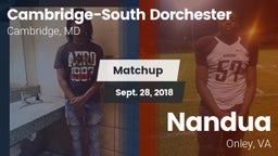 Matchup: Cambridge-South vs. Nandua  2018