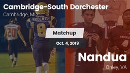 Matchup: Cambridge-South vs. Nandua  2019