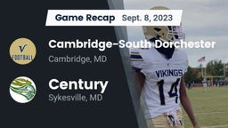 Recap: Cambridge-South Dorchester  vs. Century  2023