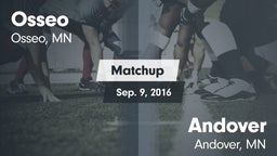 Matchup: Osseo  vs. Andover  2016