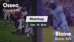 Matchup: Osseo  vs. Blaine  2016
