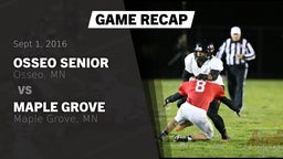 Recap: Osseo Senior  vs. Maple Grove  2016