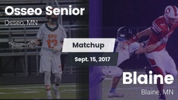 Matchup: Osseo Senior High vs. Blaine  2017