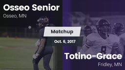 Matchup: Osseo Senior High vs. Totino-Grace  2017