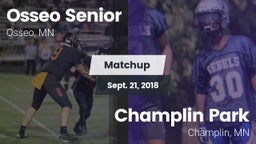 Matchup: Osseo Senior High vs. Champlin Park  2018