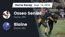 Recap: Osseo Senior  vs. Blaine  2018