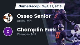 Recap: Osseo Senior  vs. Champlin Park  2018