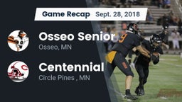 Recap: Osseo Senior  vs. Centennial  2018